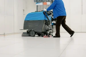 industrial cleaning crew working on a manufacturing production floor in Winnipeg