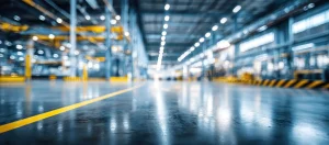 industrial post construction cleaning in Calgary warehouse removing debris and dust